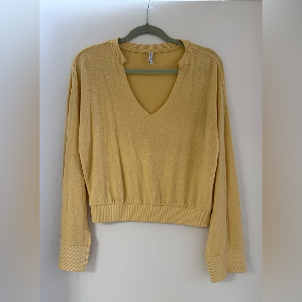 Yellow V-Neck Sweater